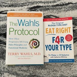 The Wahls Protocol & Eat right Fir your type Set of 2 books